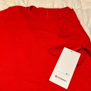 NWT Lululemon Hold Tight Tee, Red, Size 14
